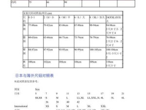 欧洲尺码日本尺码专线美国特价：引领全球时尚尺码潮流精选